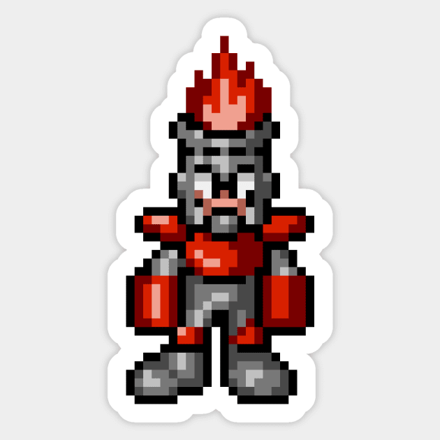 Fire Man Sticker by SpriteGuy95